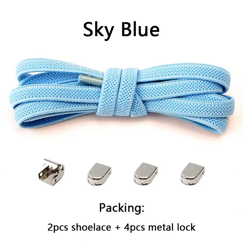 No-Tie Elastic Shoelaces for Kids & Adults - Clickilix