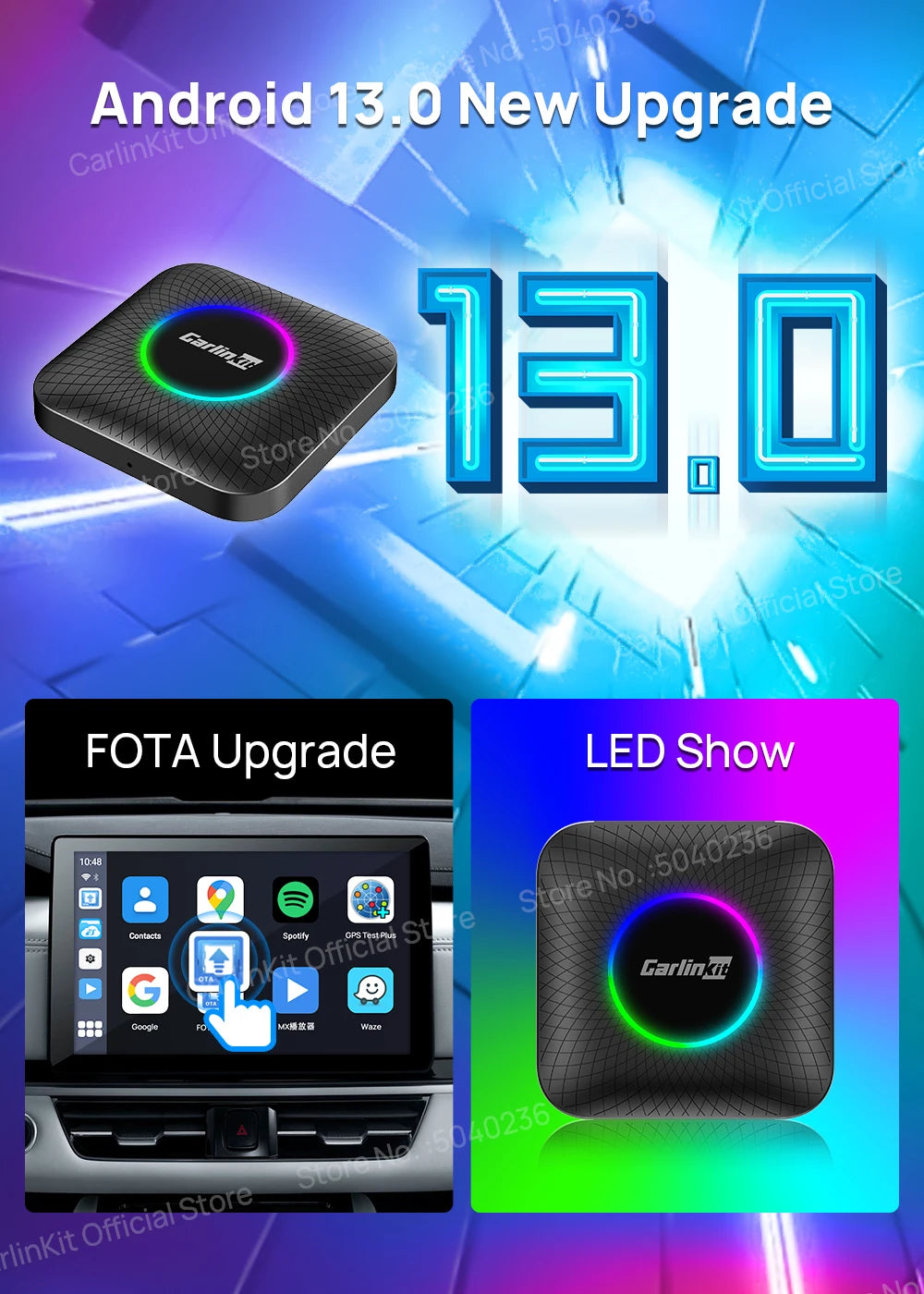 2025 CarlinKit AI Box – Wireless CarPlay with Android 13 Power!