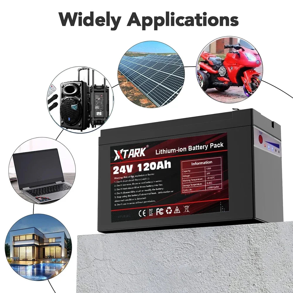24V 120Ah Lithium Battery for Solar & EV