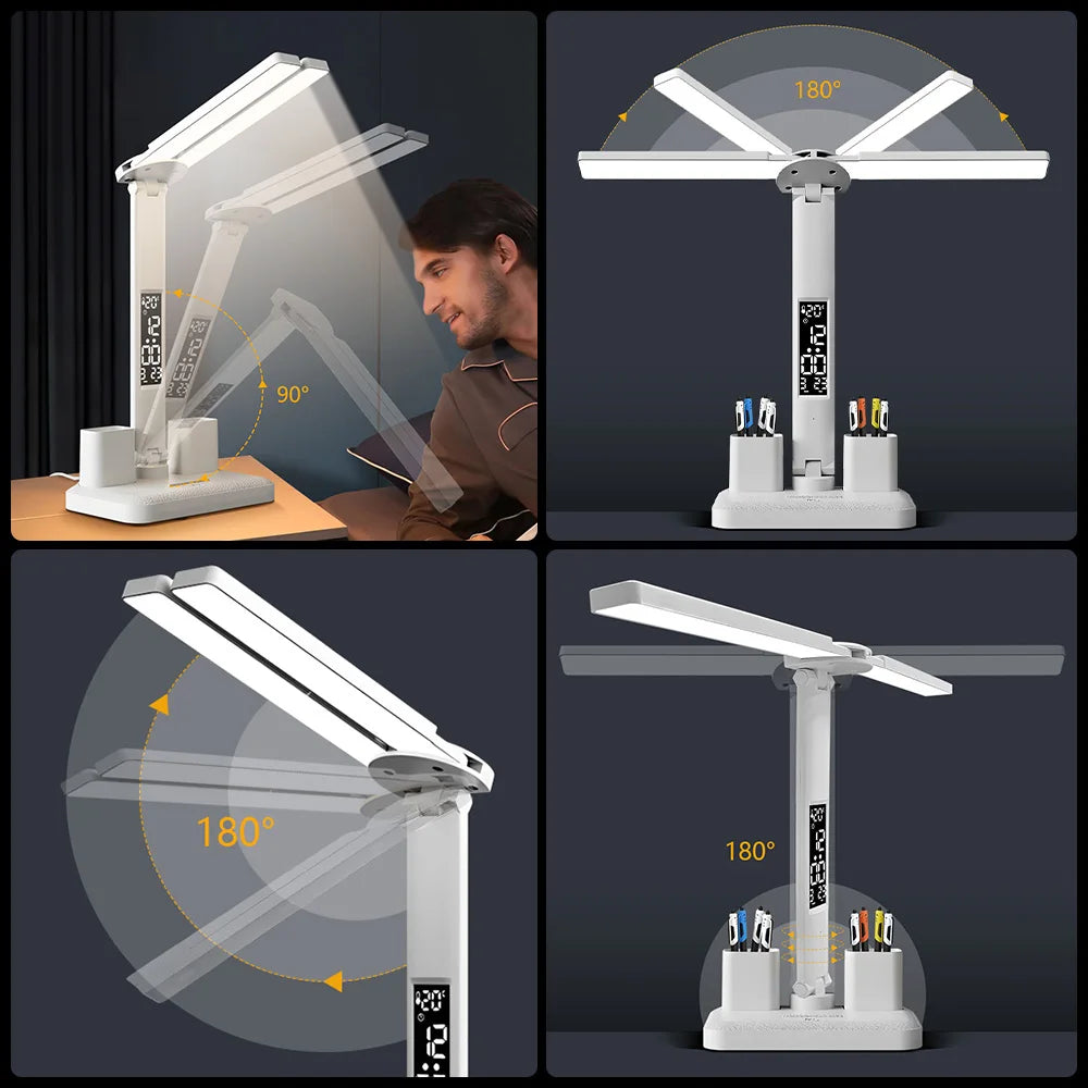 Smart Touch LED Desk Lamp Rechargeable for Study