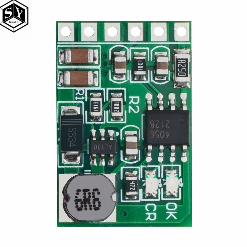 3.7V–12V Boost Converter Board for 18650