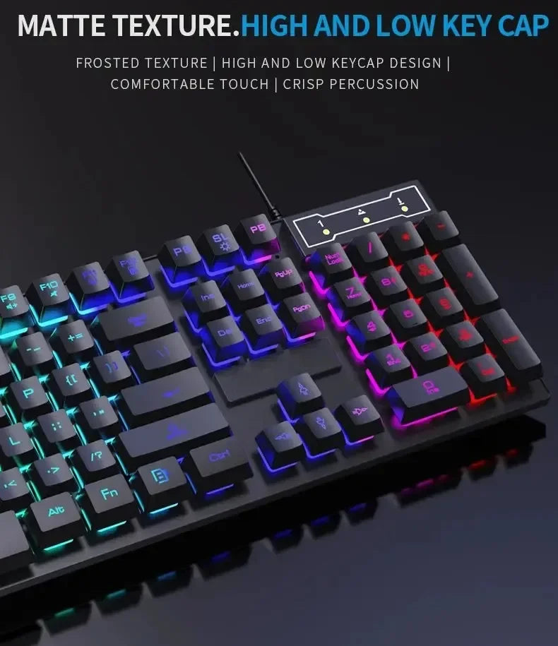 104-Key Backlit Mechanical Gaming Keyboard & Mouse Set
