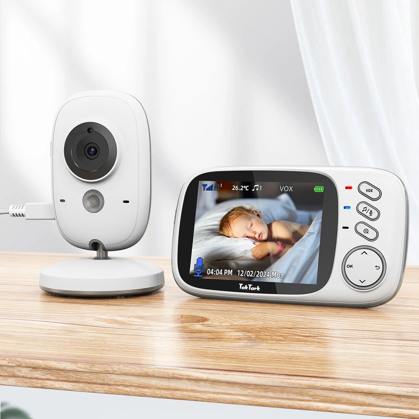 TakTark 3.2" Wireless Video Baby Monitor