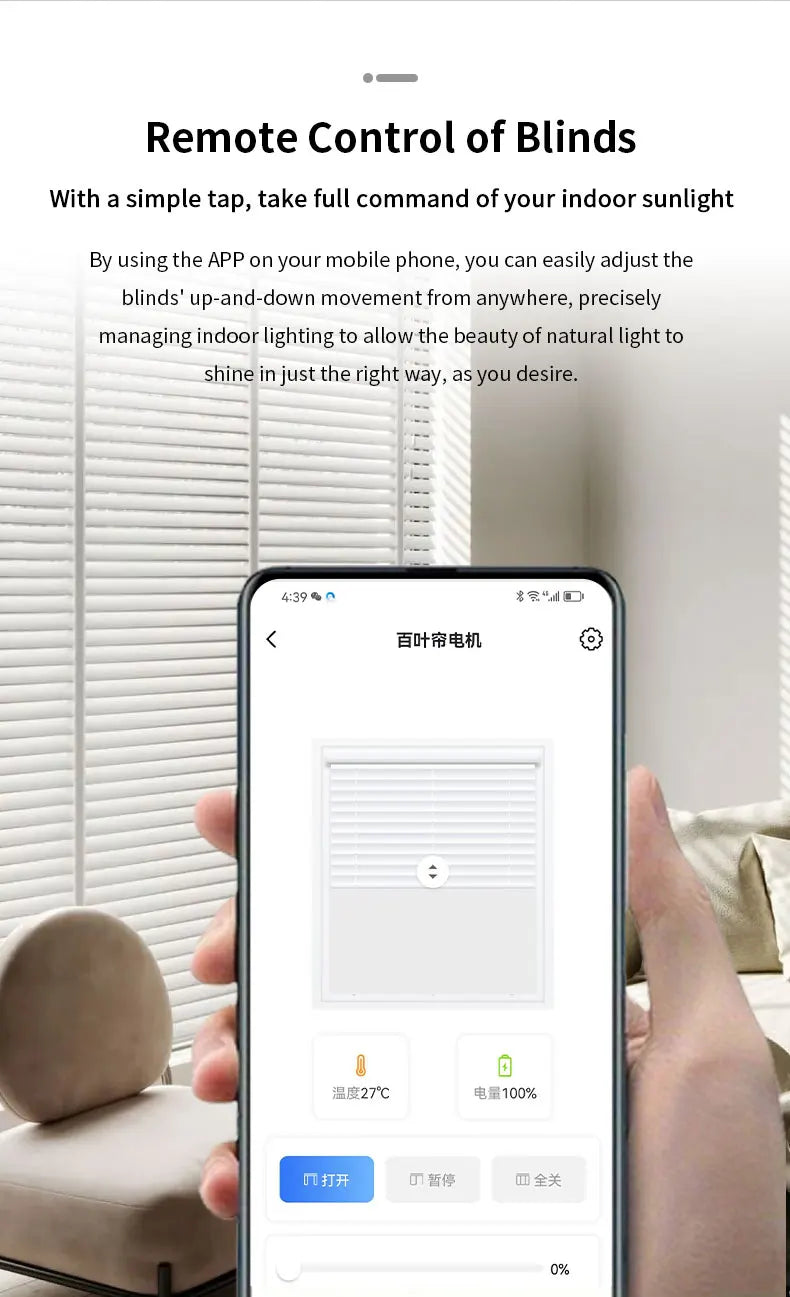 Smart Electric Chain Blinds Motor WiFi