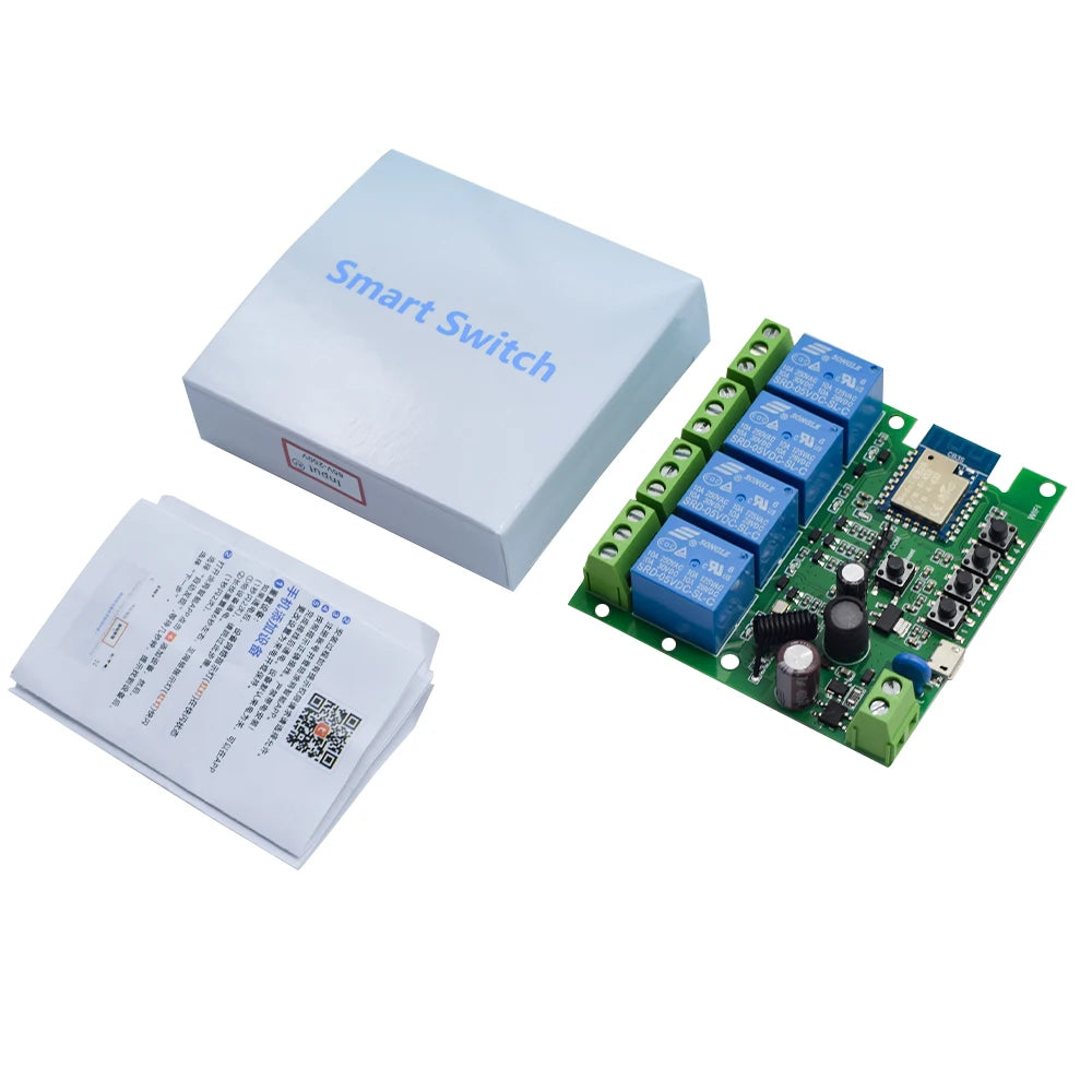 Tuya Smart WiFi Switch Module – Multi-Channel Relay Control