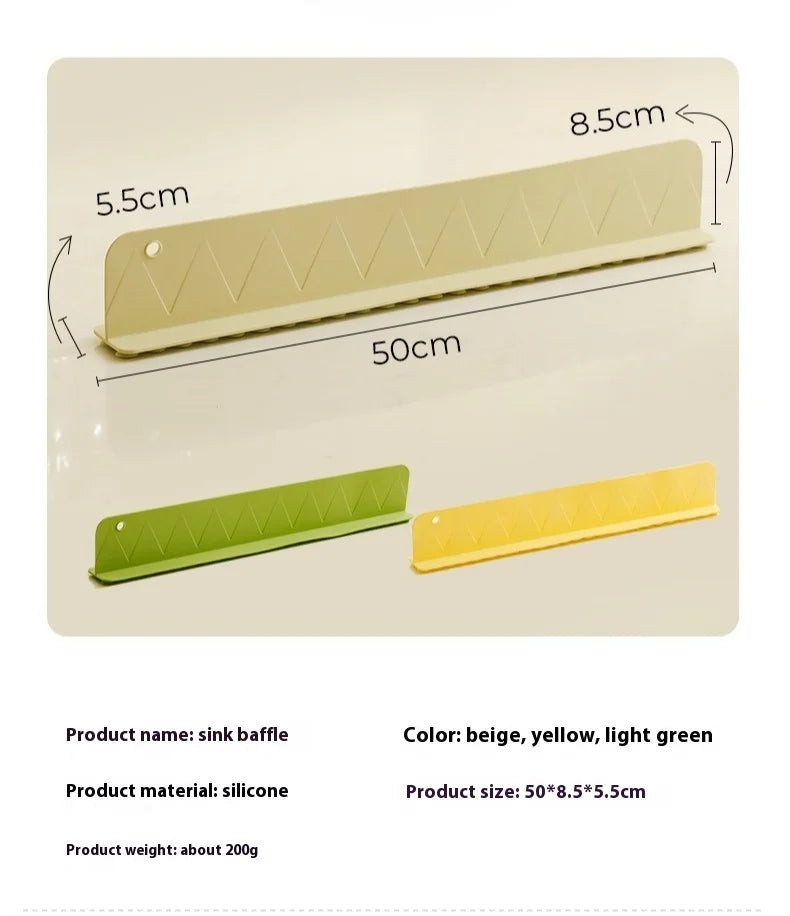 Silicone Kitchen Sink Splash Guard Stopper