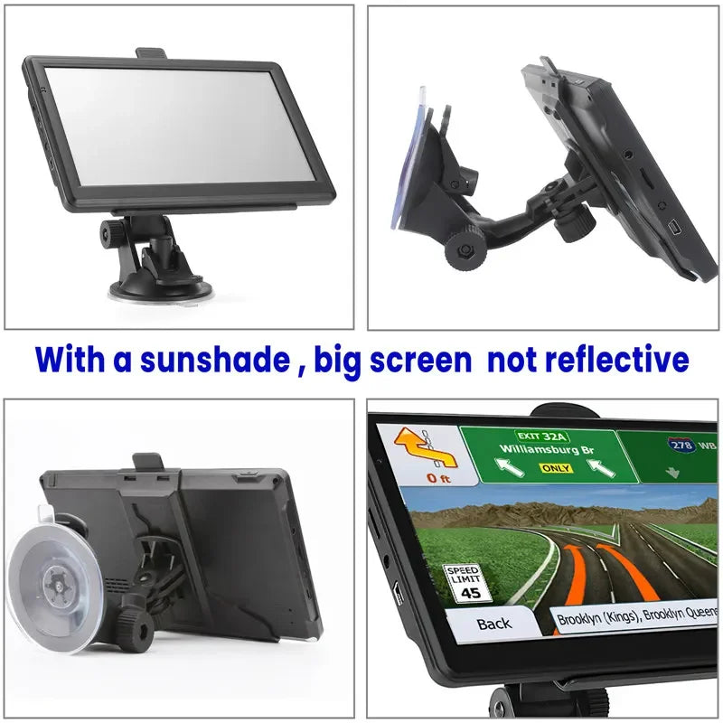 Drive smarter with this 7"/5" GPS Navigation System!