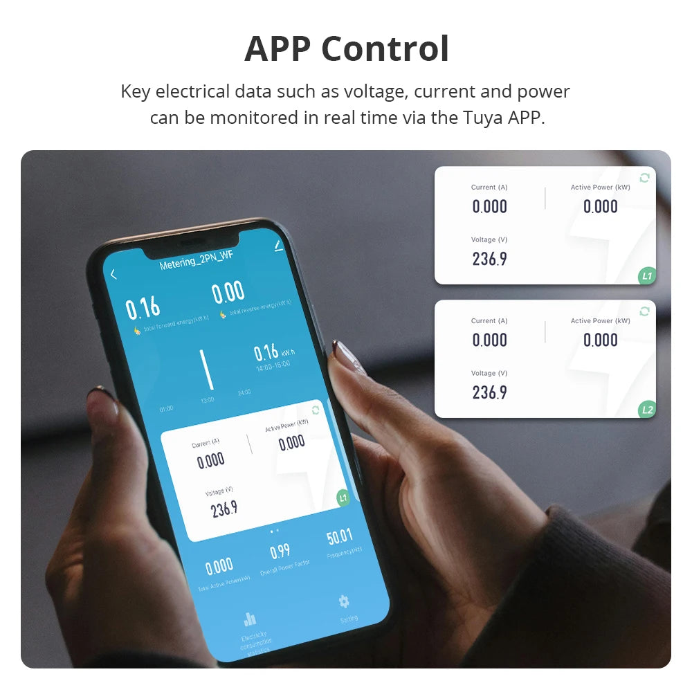 Zemismart WiFi Smart Energy Meter 120A