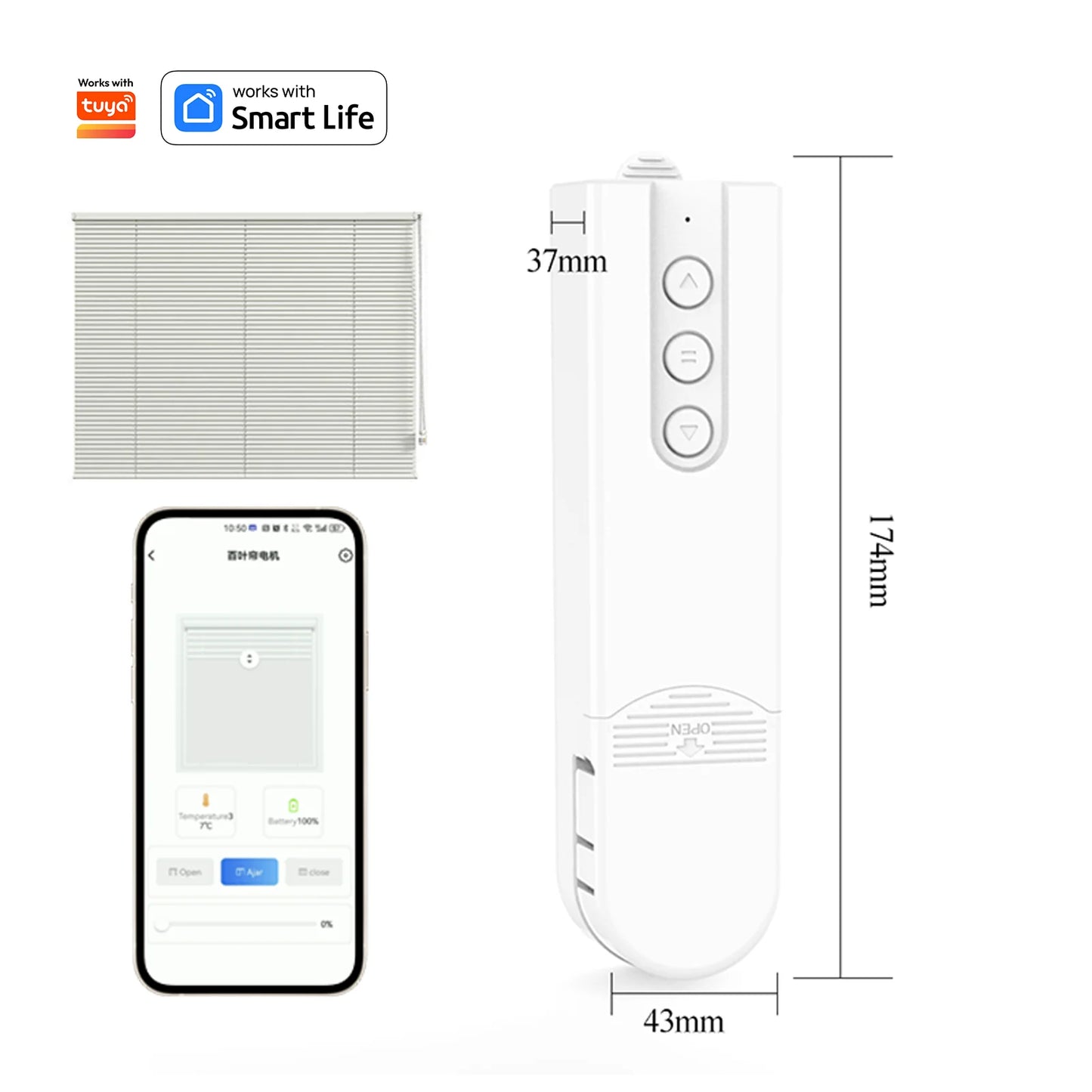 Smart Electric Chain Blinds Motor WiFi