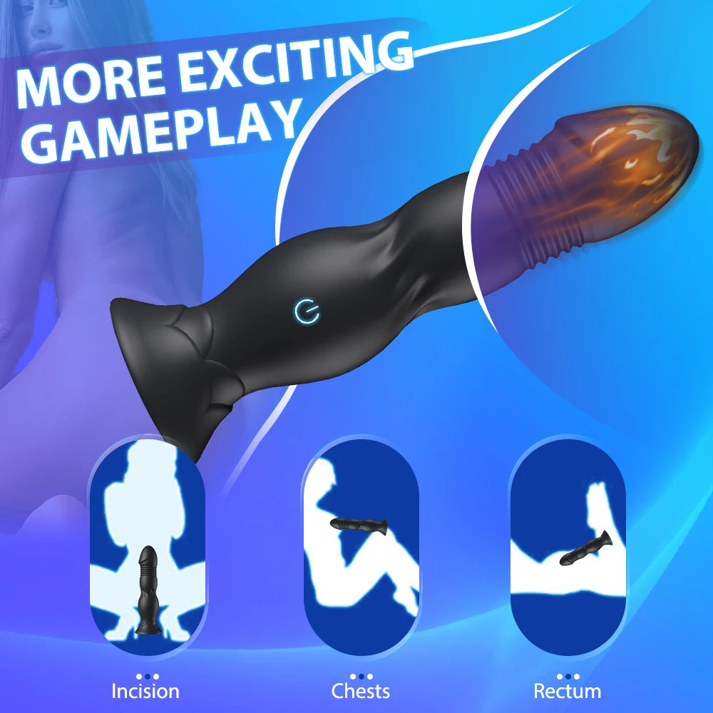 Thrusting Bluetooth Prostate Massager with Suction Base