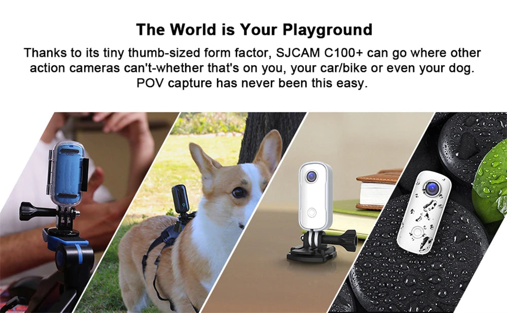 Capture every moment with SJCAM C100 Plus 4K Action Camera!
