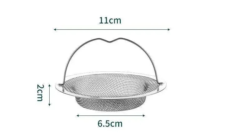 Stainless Steel Hair Catcher & Drain Stopper with Handle
