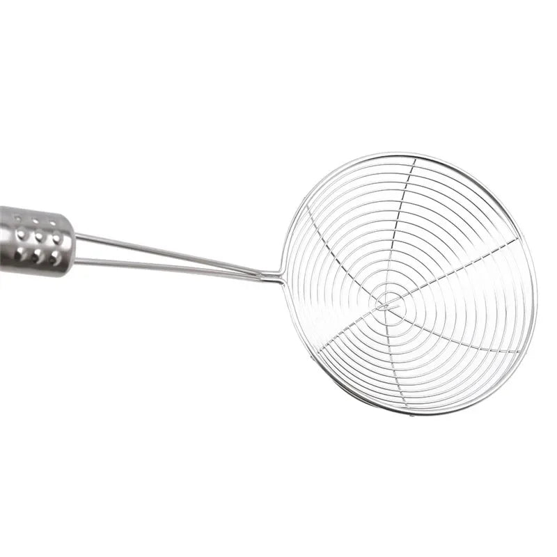 Oval Stainless Steel Skimmer – Perfect Oil & Food Strainer!