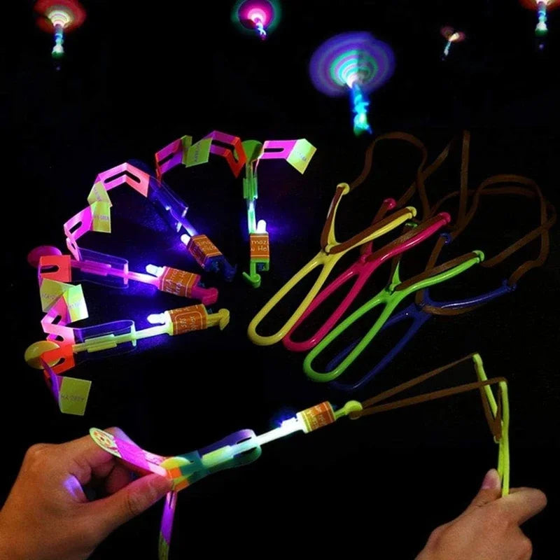 LED Rocket Helicopter Toys – Launch Light & Fun into the Sky!