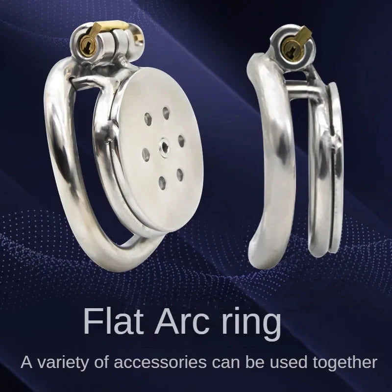 Metal Male Chastity Device with Urethra Tube