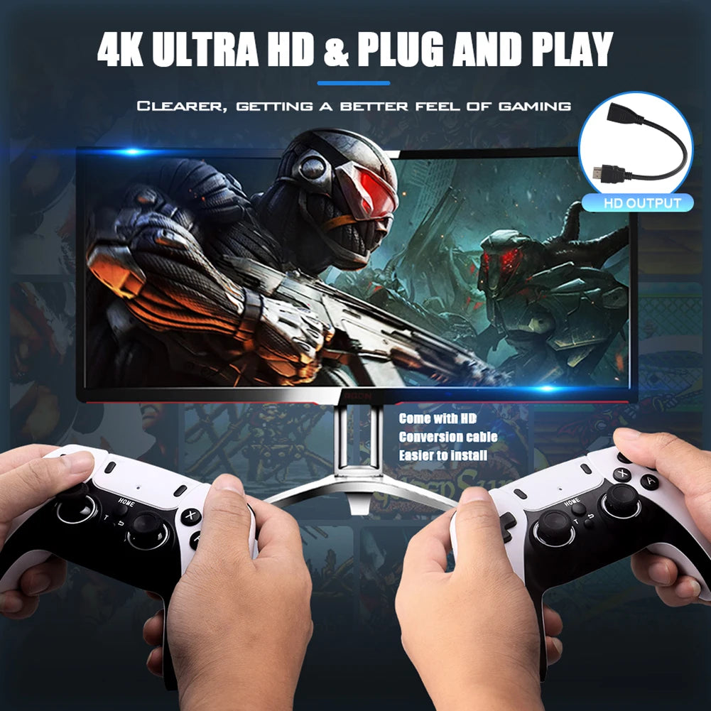 M15 4K Retro Game Stick with Wireless Controllers