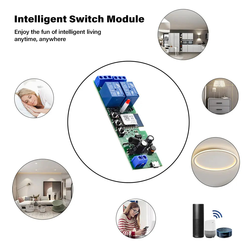 Tuya Smart WiFi Switch Module – Multi-Channel Relay Control