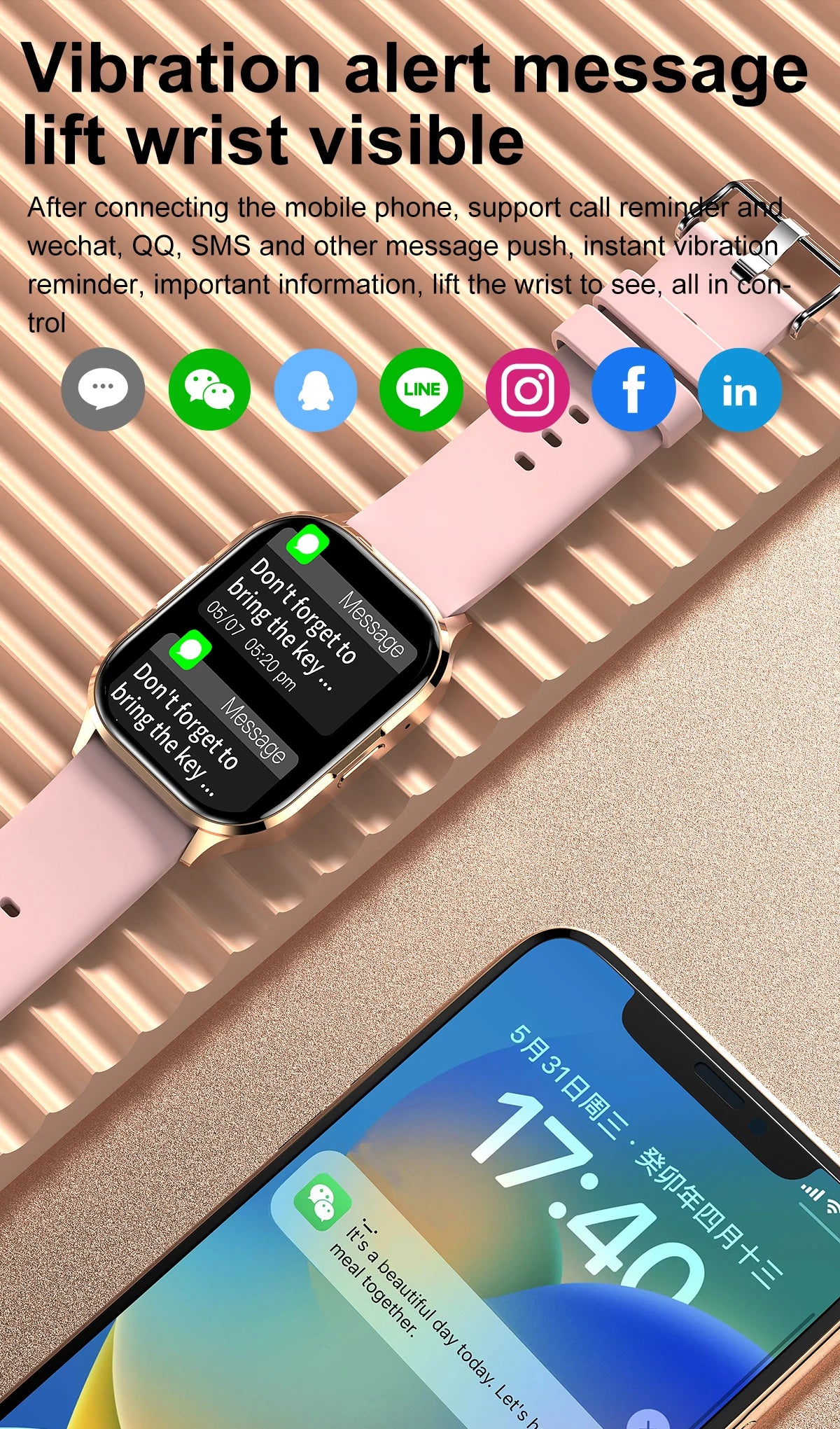 Smart Watch for Android with Full Touch Screen