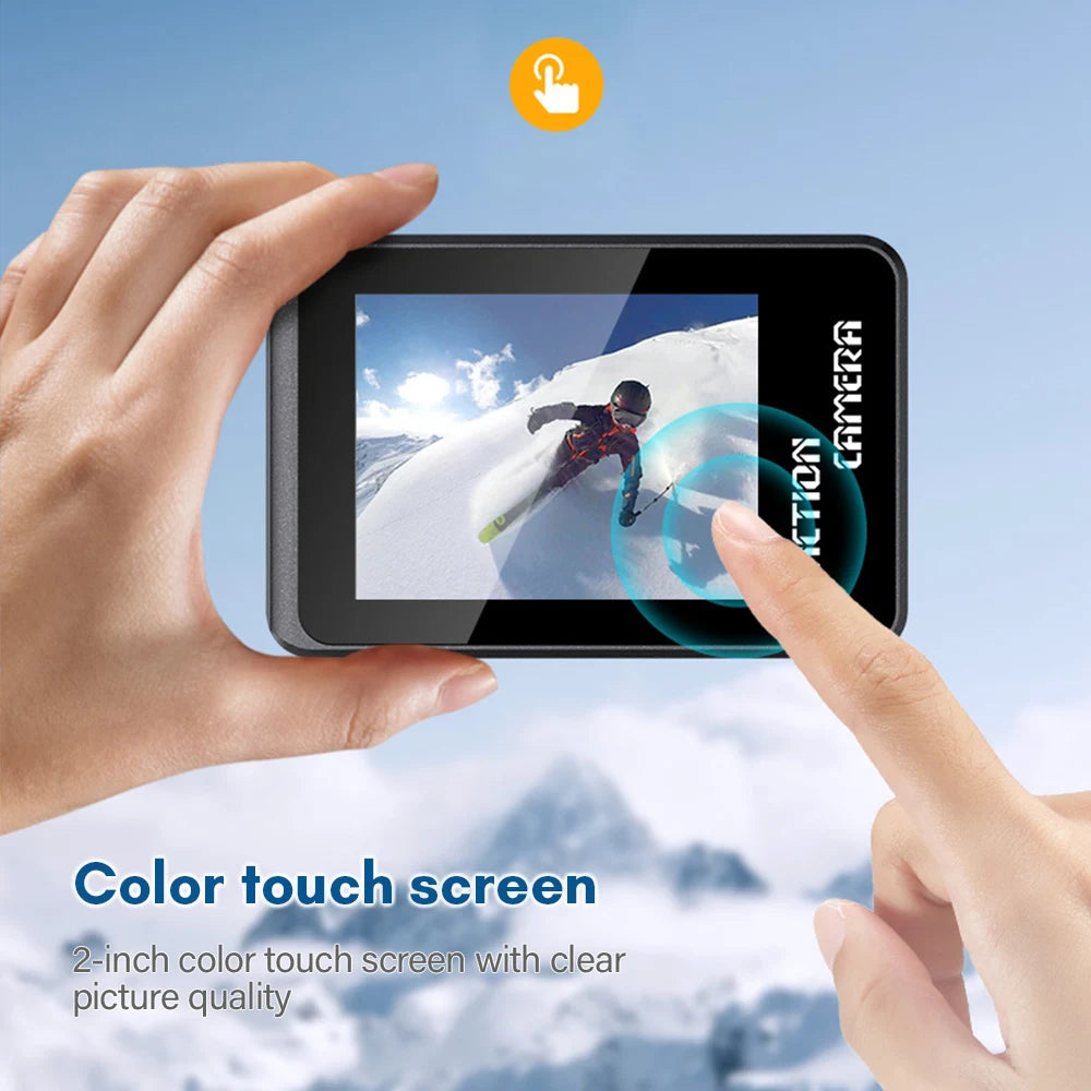 Capture it all with this 4K dual-screen action camera!