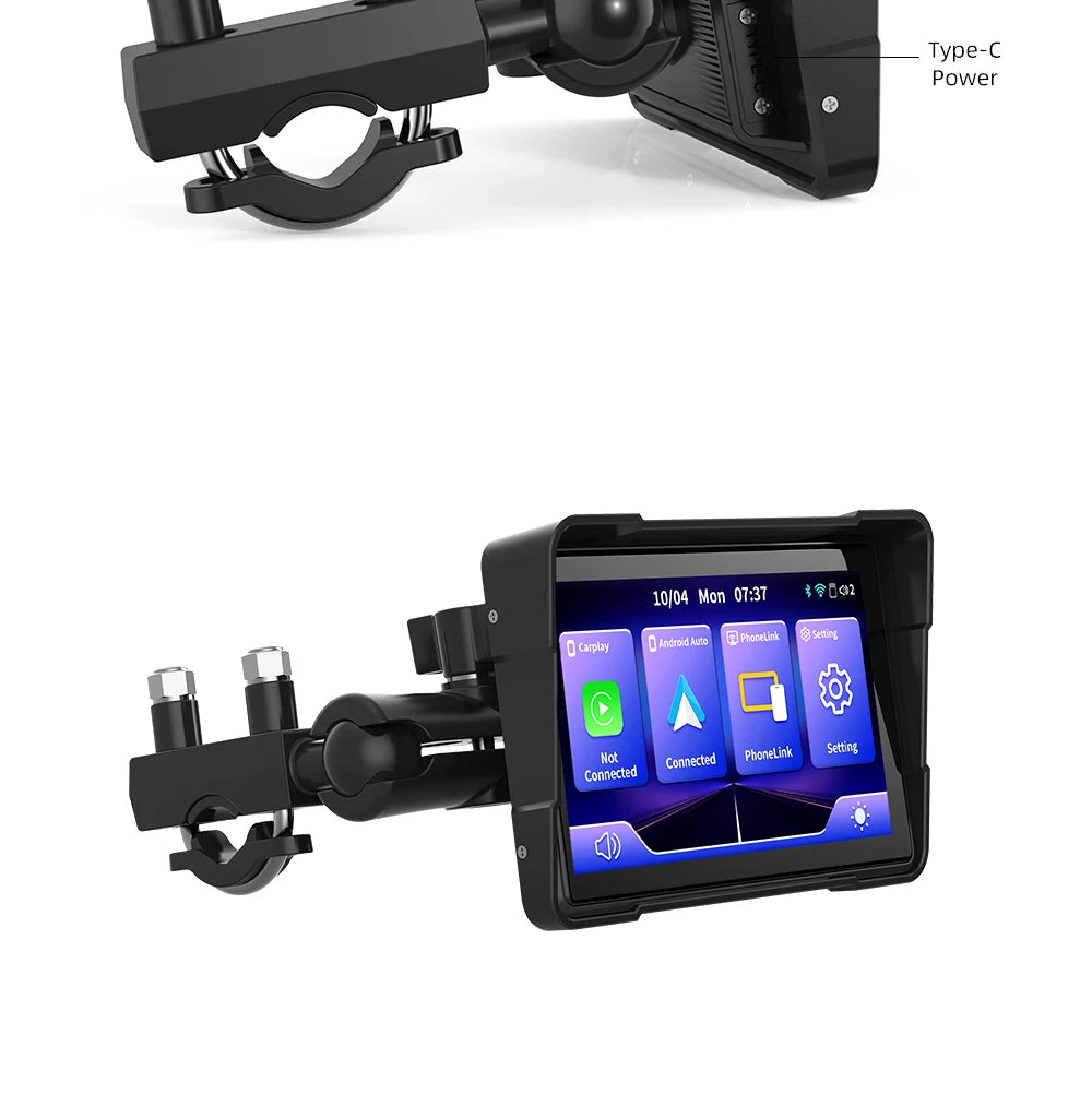 EKIY 5″ Wireless CarPlay & Android Auto GPS Display