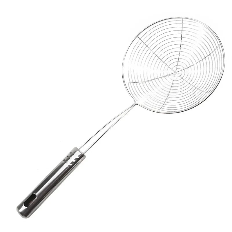 Oval Stainless Steel Skimmer – Perfect Oil & Food Strainer!