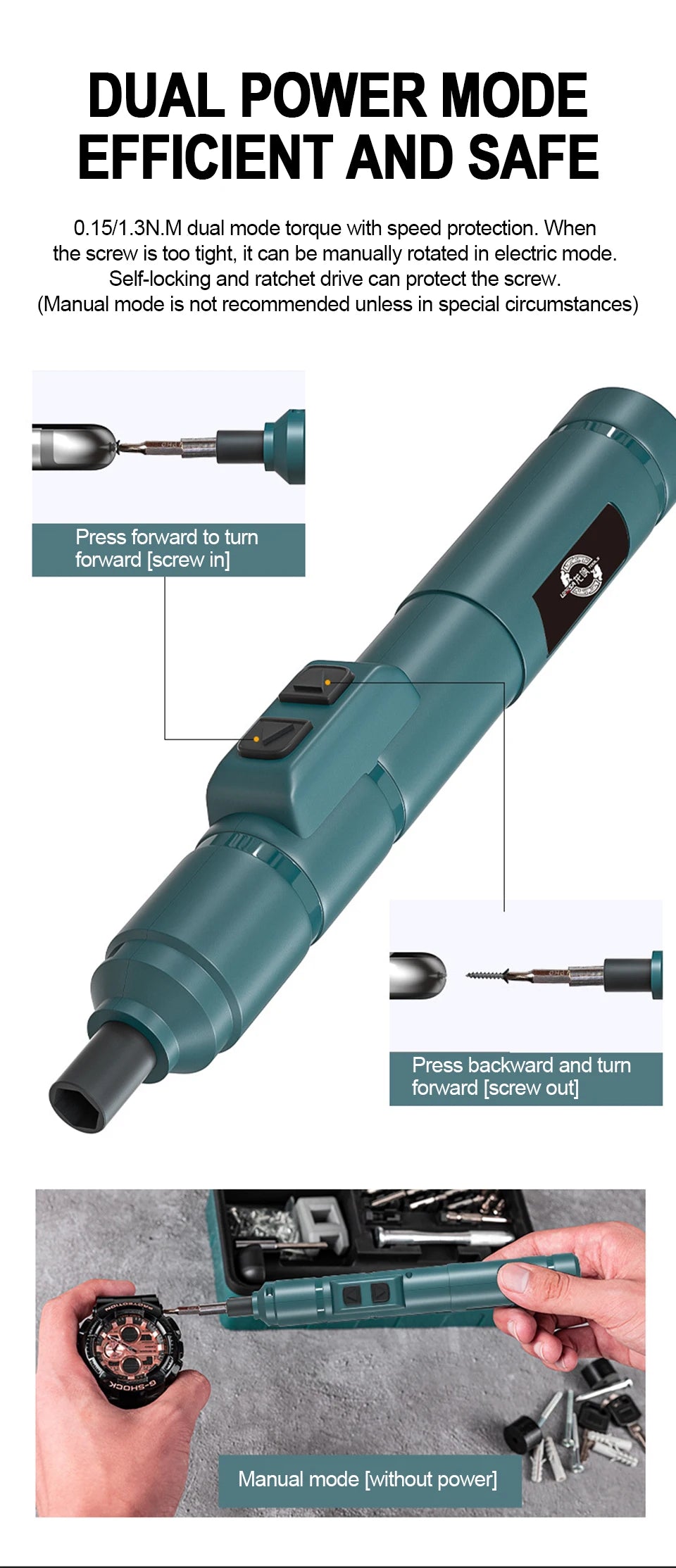 Fix smarter with this mini electric screwdriver set!