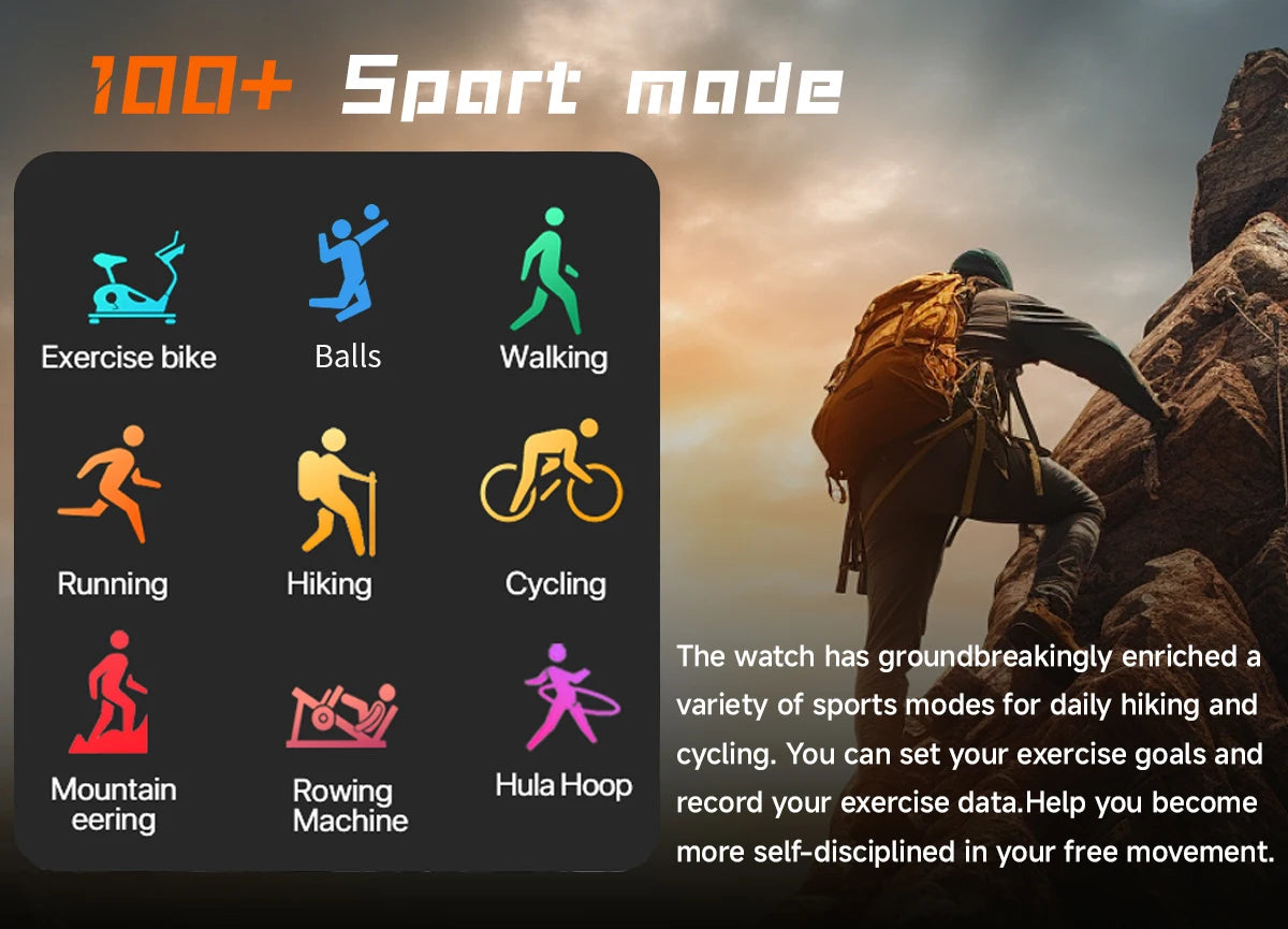 HD Smart Watch with Wireless Calls & Health Tracking