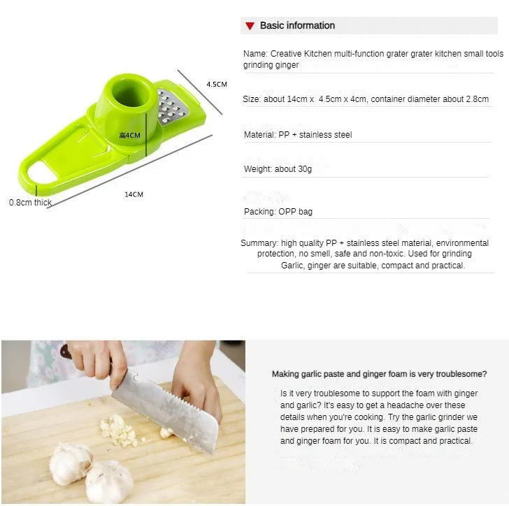 Mini Manual Garlic Grinder – Creative Kitchen Gadget