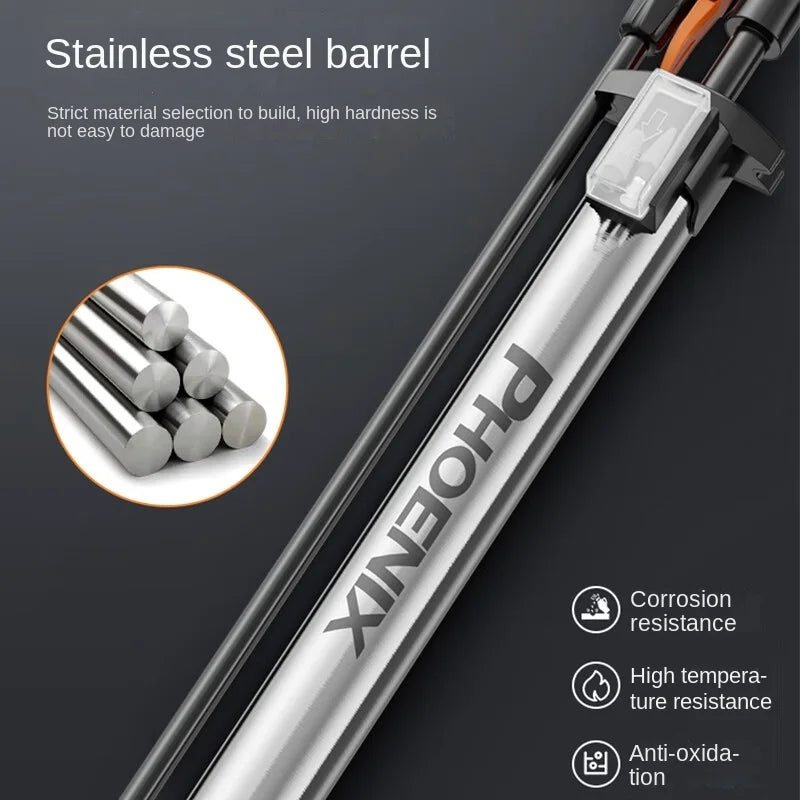 160PSI High Pressure Bicycle Pump – Stainless Steel Inflator