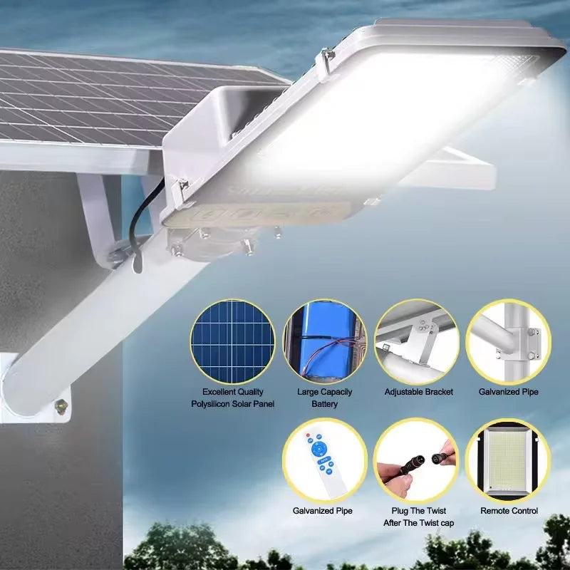 8000mAh Aluminum Solar Street Light Waterproof Outdoor