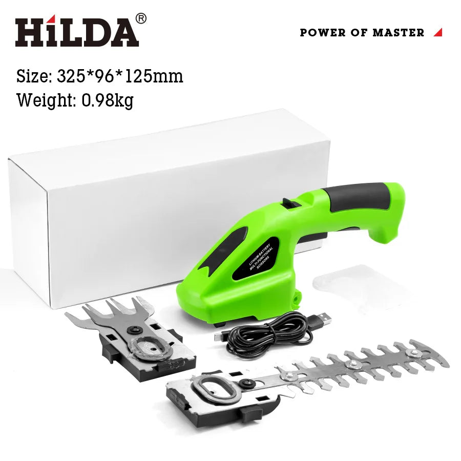 HILDA 2-in-1 Cordless Hedge & Grass Trimmer
