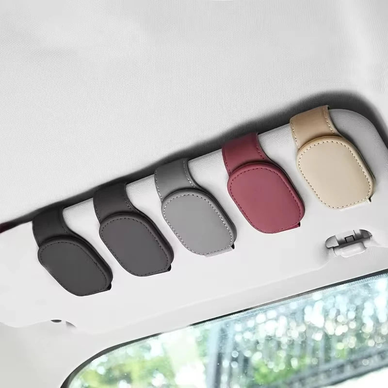 Car Sun Visor Sunglasses Clip & Card Holder