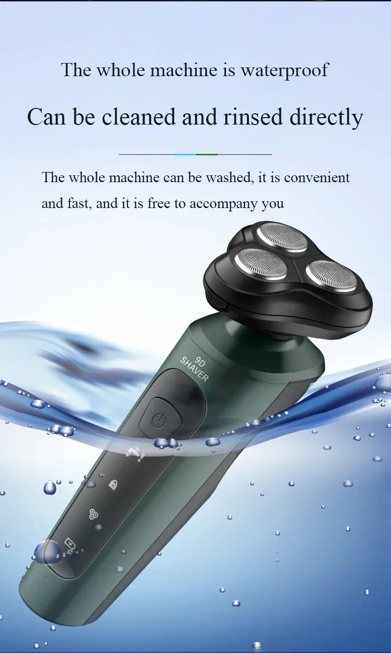 Waterproof Electric Shaver for Men Rechargeable
