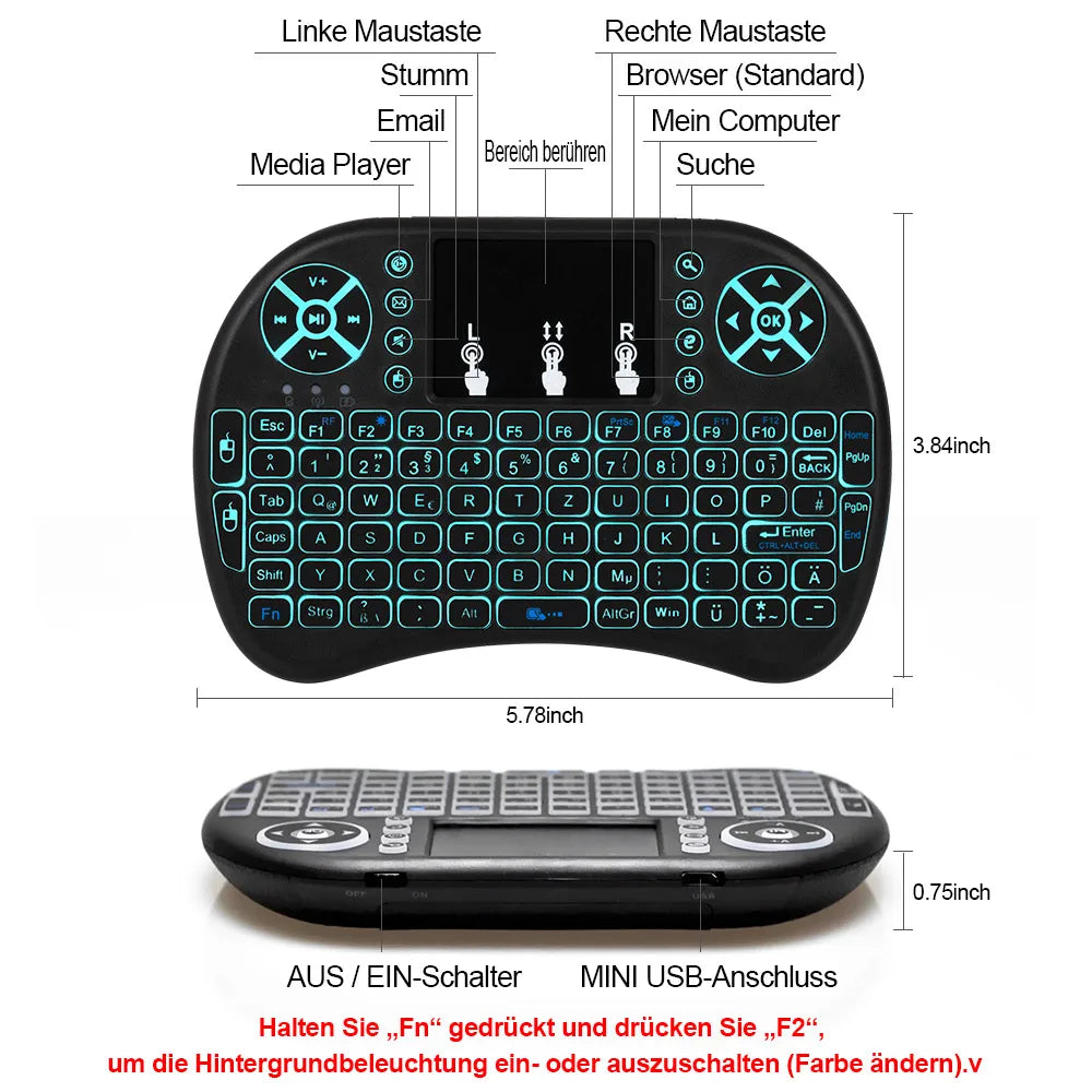 i8 2.4G Air Mouse Keyboard – Control Everything, Wirelessly!