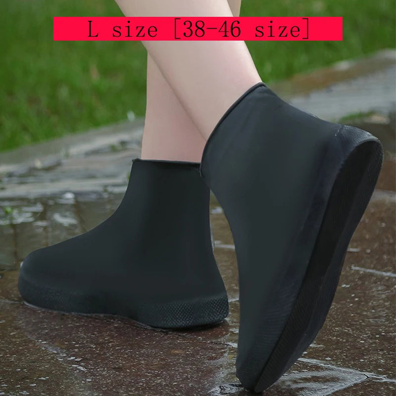Waterproof Latex Overshoes for Rainy Days