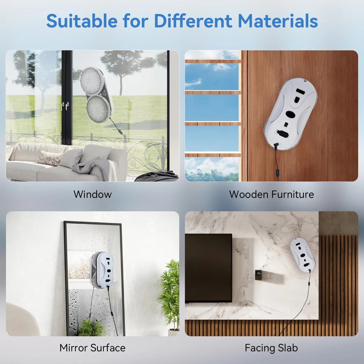 Smart Window Cleaning Robot – Double Spray & Remote