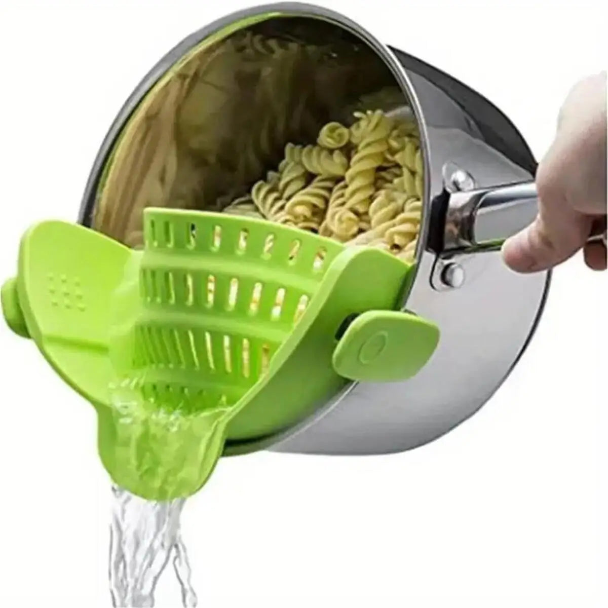 Adjustable Clip-On Pot Strainer – Fits Pans, Pots & Bowls!
