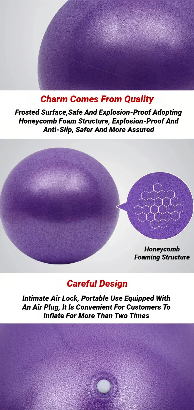 25cm Mini Yoga Pilates Ball for Core Training