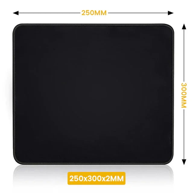 XXL Black Mouse Pad – Large Gaming Desk Mat