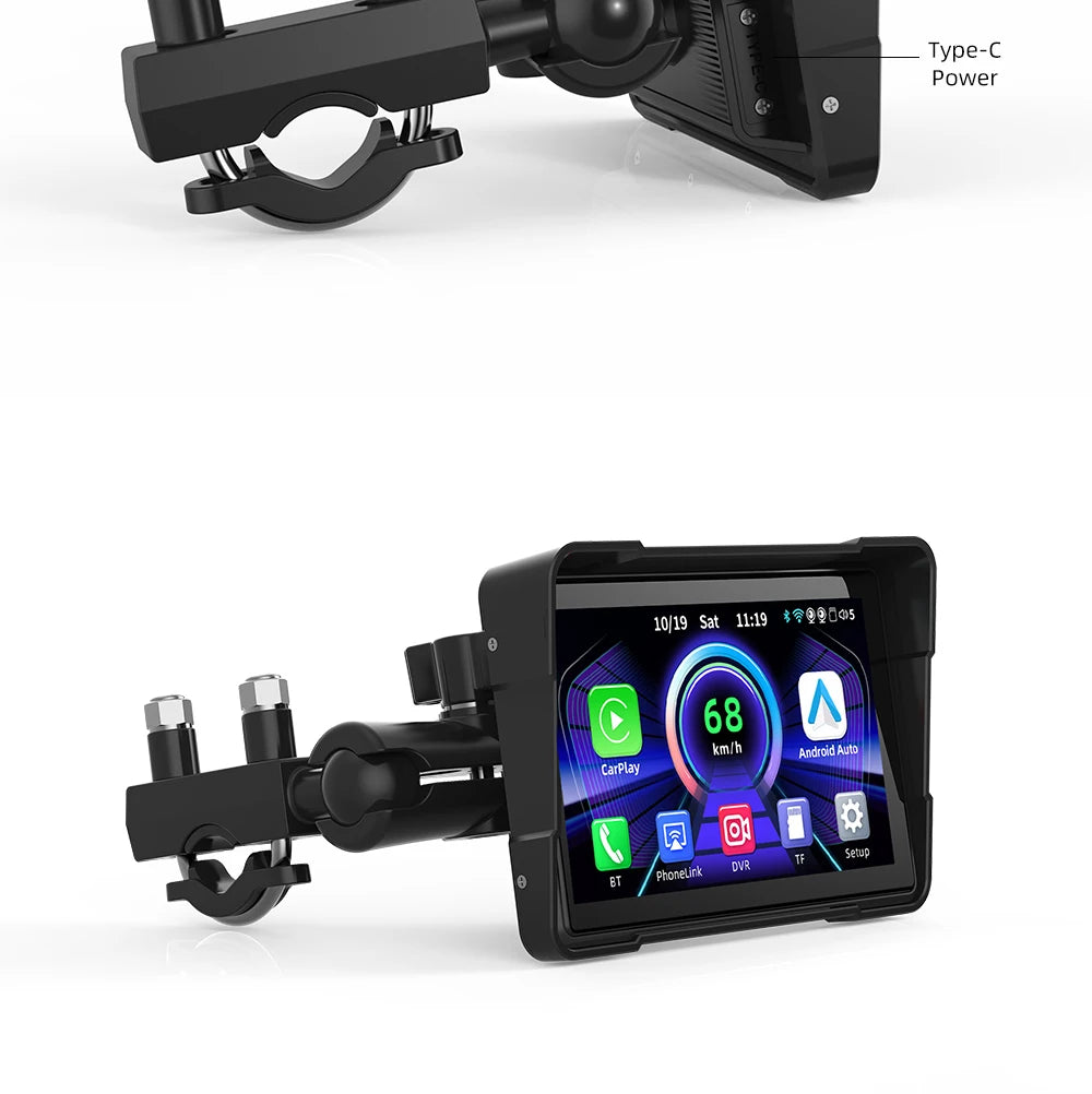 EKIY 5″ Wireless CarPlay & Android Auto GPS Display