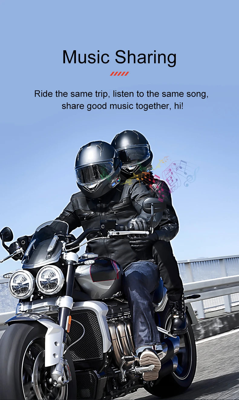 Q58-Max Motorcycle Bluetooth Intercom Headset
