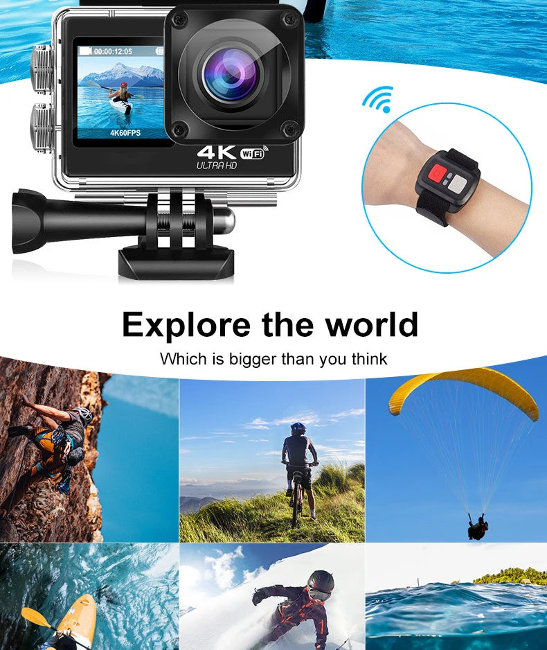 Capture epic moments with this Ultra HD 4K Action Camera!