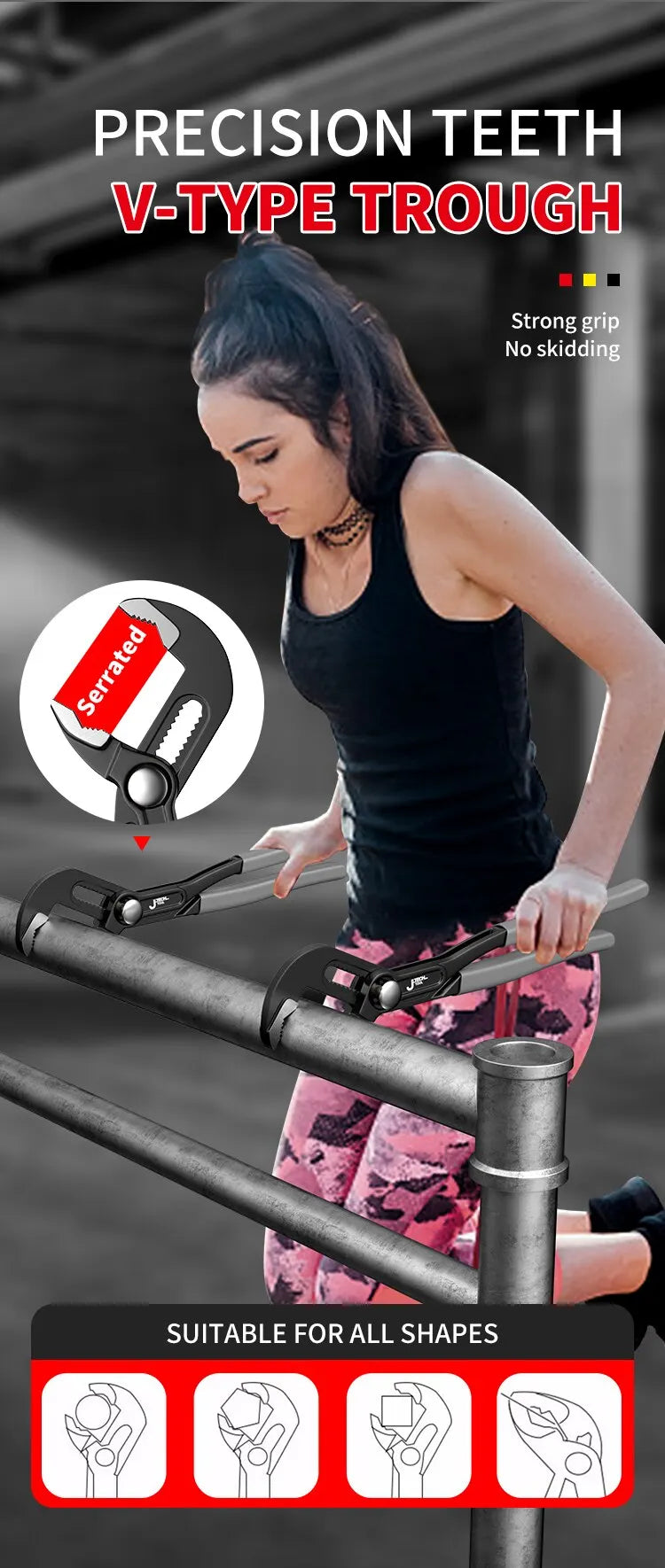Adjustable Water Pump Pliers – Quick-Release Plumbing Tool