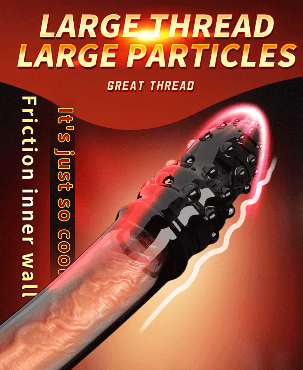 Reusable Penis Extension Sleeve with Vibrator