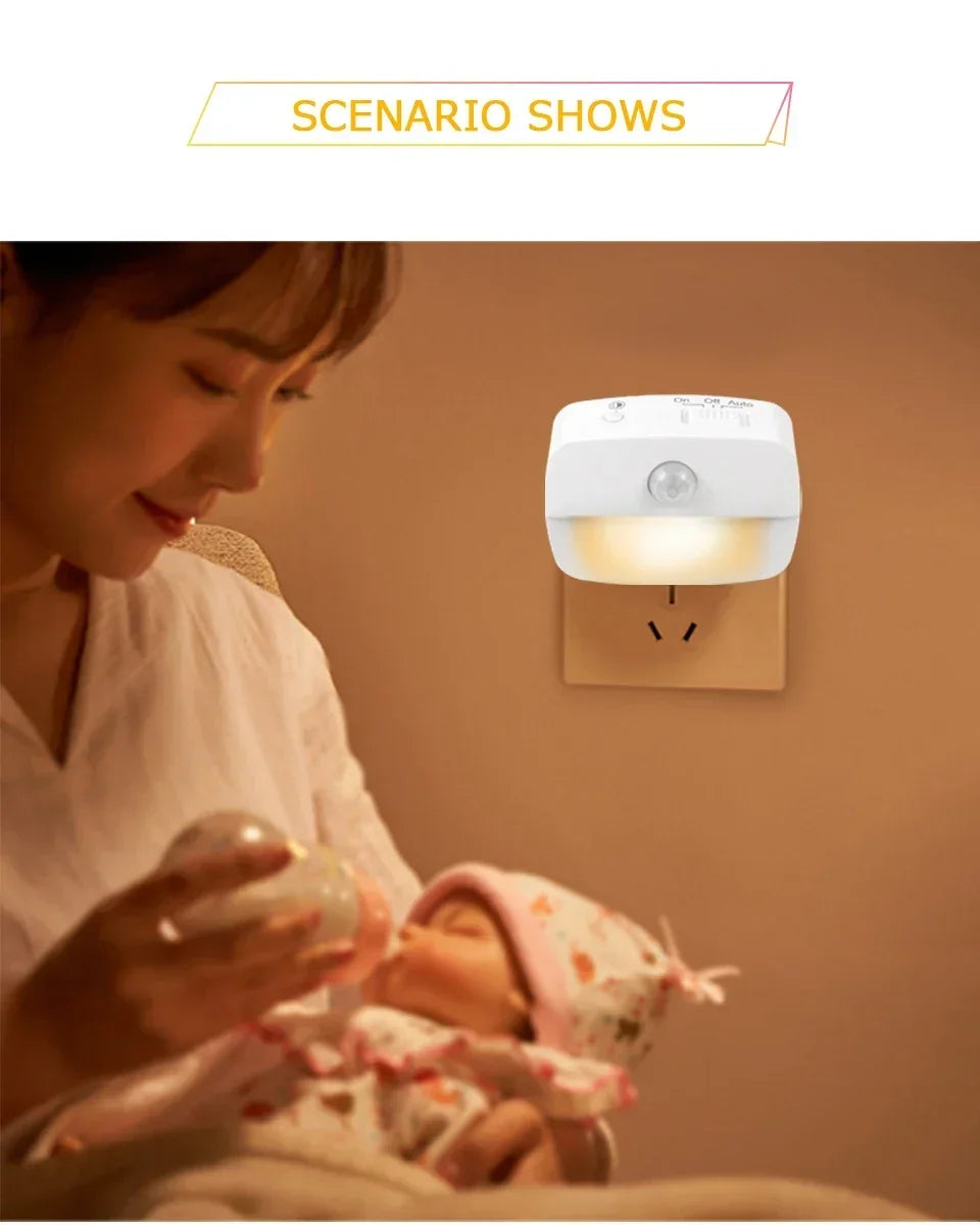 Plug-In LED Motion Sensor Night Light EU