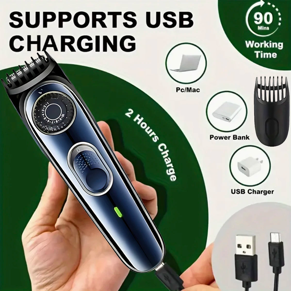Men’s Body Hair Trimmer for Groin & Chest