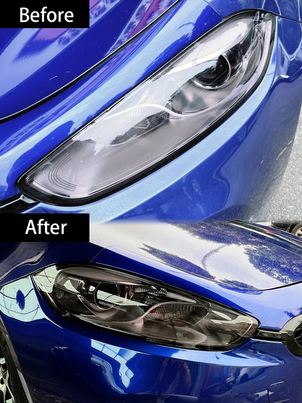 Smoke Black Car Light Tint Film – 30×50cm Vinyl Wrap