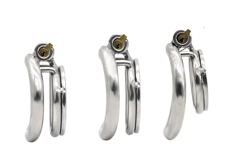 Metal Male Chastity Device with Urethra Tube