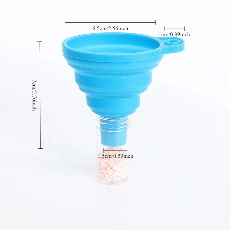 Foldable Silicone Car Engine Oil Funnel