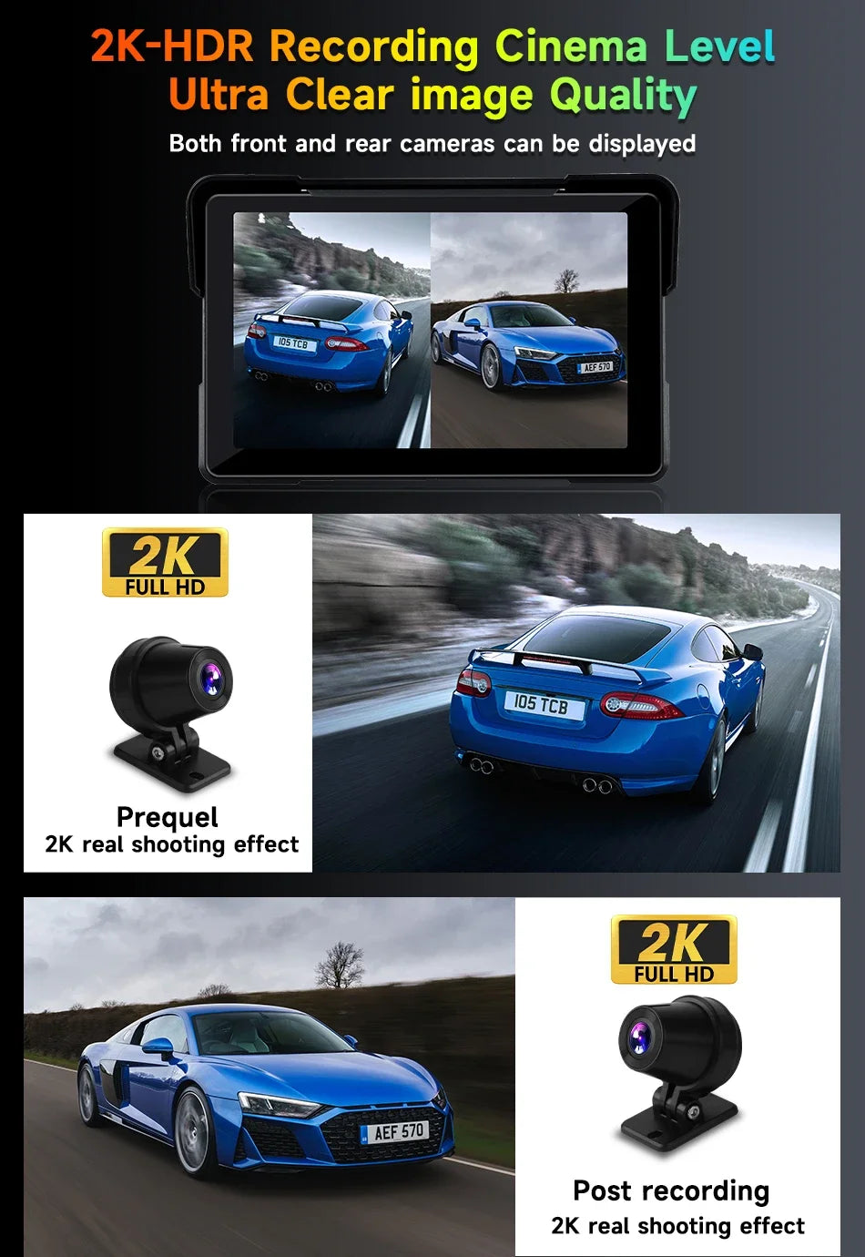 5‑7″ Waterproof Motorcycle CarPlay/Android Auto GPS